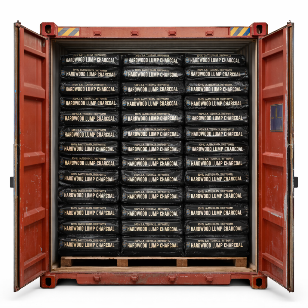 100% Natural Hardwood Lump Charcoal (Container)